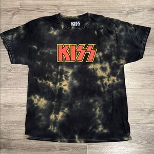 KISS Logo Tye Dye Band Tee Shirt Men’s Size Large